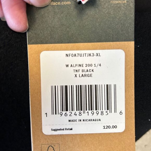 North Face Women's Alpine Polartec Fleece Pullover/Jacket in Black NWT Size XS - Picture 5 of 5